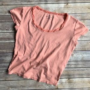 NY&C Peach Short Sleeve Top